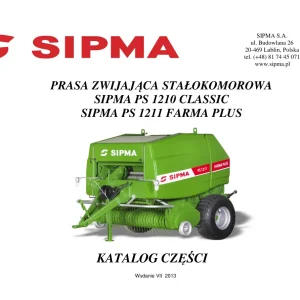 Sipma Ps1210 1211 2013 Parts Manual