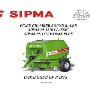 Sipma Ps1210 2011 2016 Parts Manual