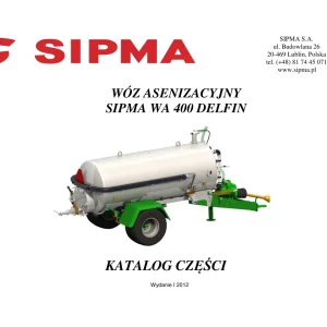 Sipma Wa400 Delfin 2012 Parts Manual