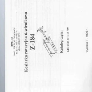 Sipma Z184 1996 Parts Manual