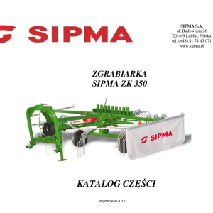Sipma Zk350 2012 Parts Manual