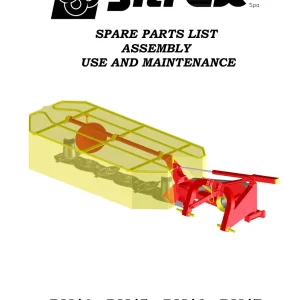 Sitrex Dm4 5 6 7 Disc Mower & Parts Manual