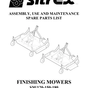 Sitrex Sm120 150 180 & 2007 Parts Manual