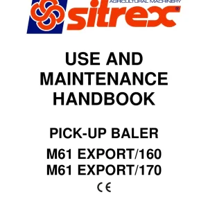 Sitrex M61 160 170 Om & Parts Manual