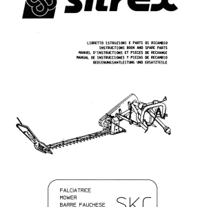 Sitrex Mower Skc & 230.197 230.066 Parts Manual