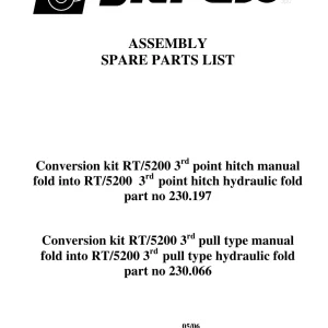 Sitrex Rt5200 & 230.197 230.066 Parts Manual