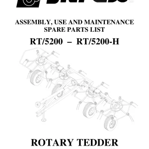 Sitrex Rt5200 Rt5200H & Parts Manual