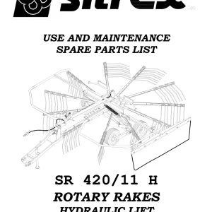 Sitrex Sr 420 11H & Parts Manual
