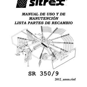 Sitrex Sr350 9 & 2012 Parts Manual
