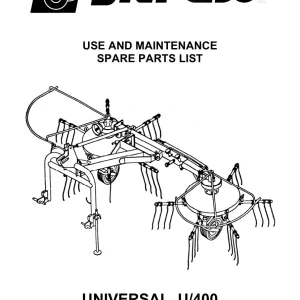Sitrex U400 & 2011 Parts Manual