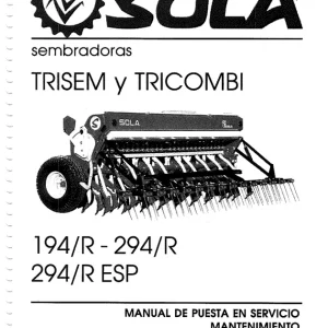 Sola Tricombi 194R 294R Esp 2005 Parts Manual