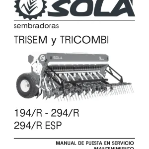 Sola Tricombi 194R 294R Esp Parts Manual