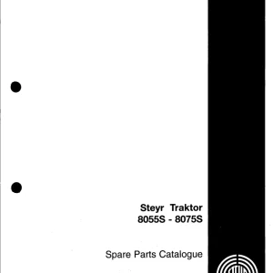 Steyr 8055S 8075S Parts Manual