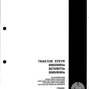 Steyr 8070 8070A Parts Manual