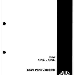 Steyr 8165A 8180A Parts Manual