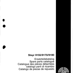 Steyr 9155 9170 9190 Parts Manual