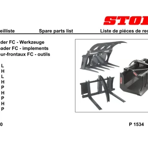 Stoll Fc 250 350 450 550 L H P 2012 Parts Manual