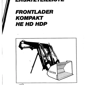 Stoll Frontlader Kompakt He Hd Hdp Parts Manual