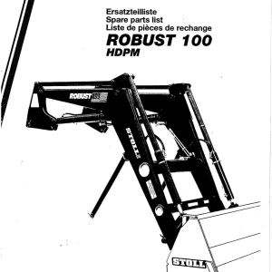 Stoll Robust 100 Hdpm Parts Manual