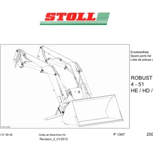 Stoll Robust F 4 51 He Hd Hdp 2003 Parts Manual