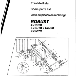 Stoll Robust Hepm Hdpm 4 5 8 Parts Manual