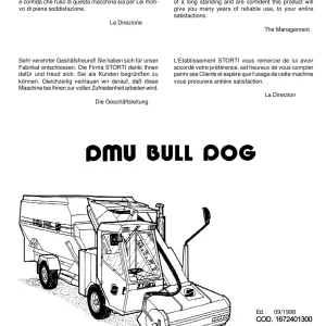 Storti Dmu Bull Dog Parts Manual