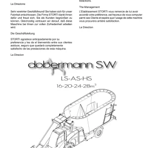 Storti Dobermann Sw Parts Manual
