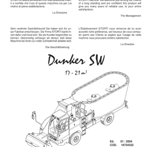 Storti Dunker Sw Parts Manual