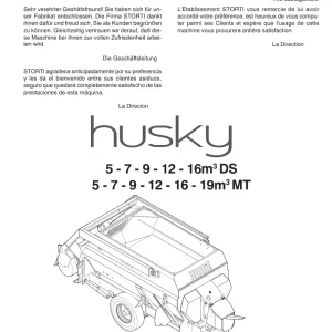 Storti Husky 5 7 9 12 16 Parts Manual