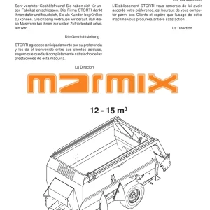 Storti Marmix Parts Manual