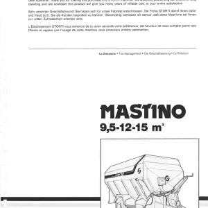 Storti Mastino Parts Manual