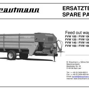 Strautmann Fvw 100 120 140 160 H Parts Manual