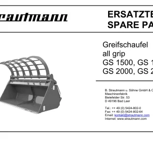 Strautmann Gs1500 Gs1750 Gs2000 Gs2300 2000 Parts Manual
