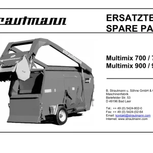 Strautmann Multimix 700 900 Parts Manual