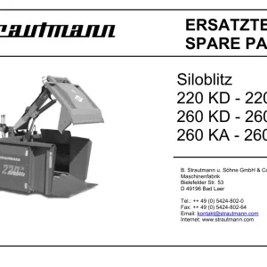 Strautmann Siloblitz 220 Kd Sd 260 Kd Sd Ka Sa Parts Manual