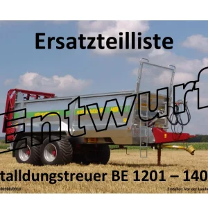 Strautmann Stalldungstreuer Be1201 1401 Parts Manual