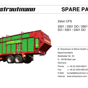 Strautmann Zelon Cfs 2501 2901 3301 Parts Manual