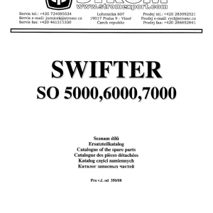 Strom Swifter So 5000 6000 7000 Parts Manual