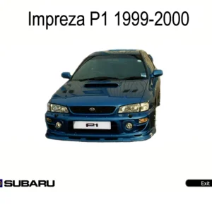 Subaru Impreza P1 1999 2000 2000 Service Manual