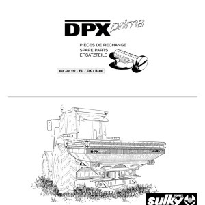 Sulky 900 1200 1500 1800 Dpx Parts Manual