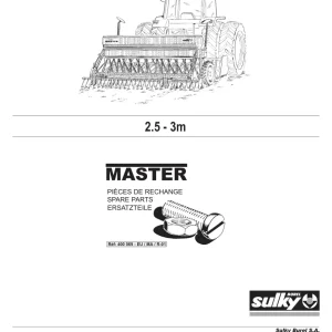 Sulky 2.5 3M Parts Manual
