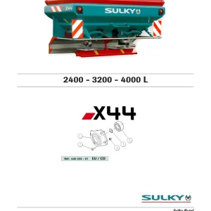 Sulky X44 2400 4000L Parts Manual