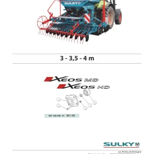 Sulky Xeos Md Hd 3M 3.5M 4M Parts Manual