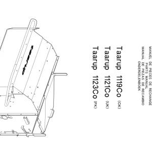 Taarup 1119Co 1121Co 1123Co Mower Parts Manual