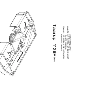Taarup 1126F Mower Parts Manual