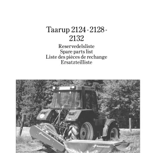 Taarup 2124 2128 2132 Mower Parts Manual