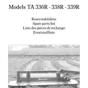 Taarup 336R 338R 339R Mower Parts Manual