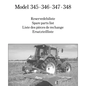 Taarup 345 346 347 348 Mower Parts Manual