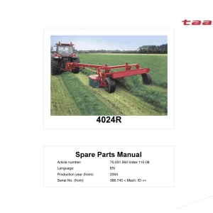Taarup 4024R 2004 Parts Manual