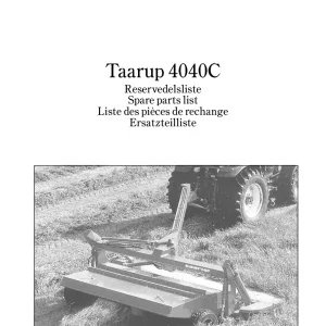 Taarup 4040C Mower Parts Manual